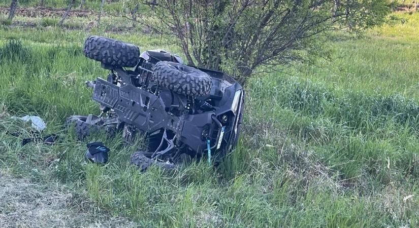 Quad baleset történt a Somlón - Mentőhelikoptert is riasztottak