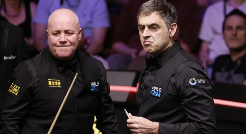 Lépéselőnyben Ronnie O’Sullivan a sznúker-vb nyolcaddöntőjének szuperrangadóján
