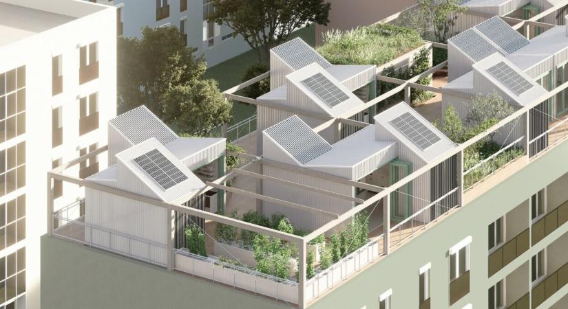 A panelek tetejére hálózatfüggetlen kisházakat telepíthetnek