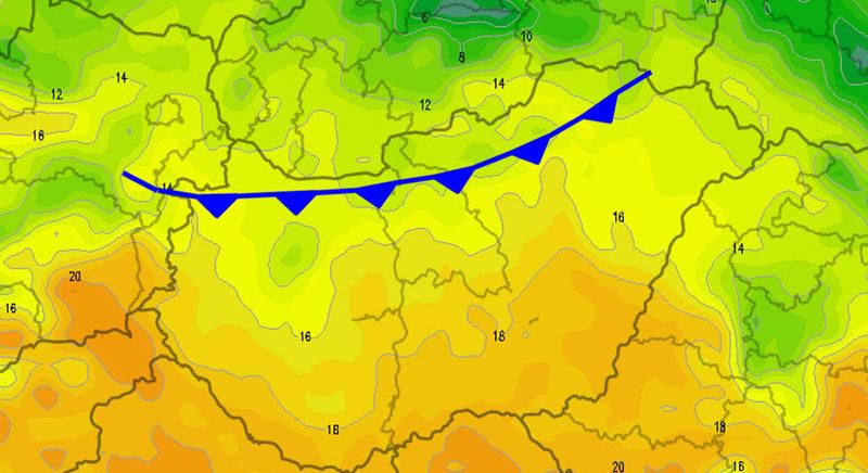 Erős szél kíséretében száraz hidegfront érkezik