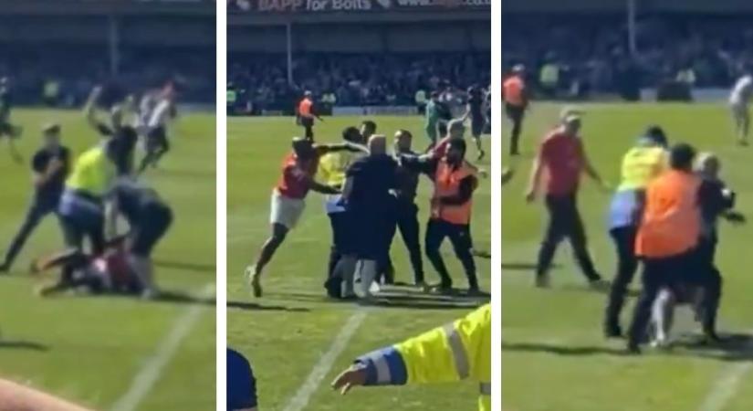 Botrány a heroikus feljutás után: a York City játékosa megütött egy szurkolót – videóval
