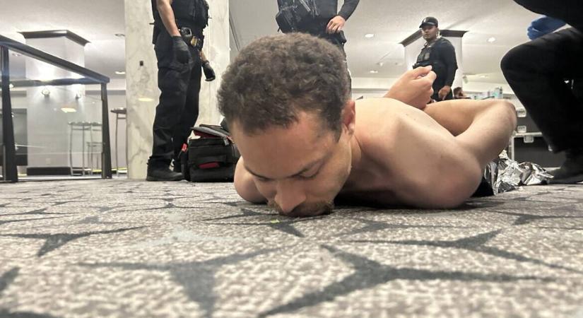 Lövöldöztek Trump vacsoráján, kitört a káosz, félmeztelenül tartóztatták le a merénylőt – Fotók az eseményről