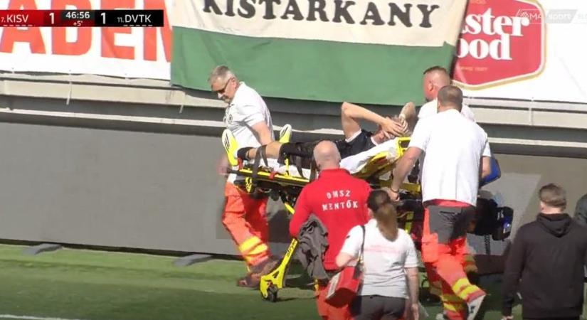 Állkapocstöréssel ért véget az NB I-es meccs a diósgyőri focistának