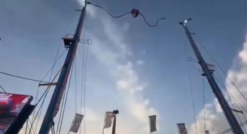 Videón a zuhanás kilencven méterről, pillanatok alatt vált rémálommá a sevillai vásár