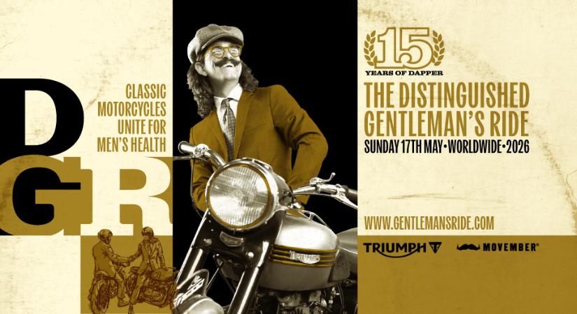 Motor, öltöny, küldetés – Distinguished Gentleman’s Ride 2026