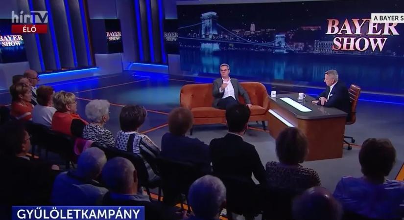 Takács Péter a Bayer Show-ban: Le kell állítani a baloldal fideszesek elleni gyűlölethadjáratát