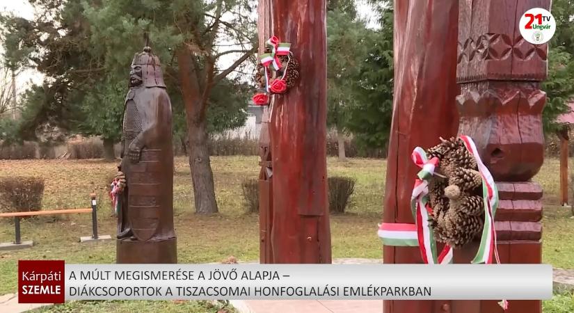 A múlt megismerése a jövő alapja – diákcsoportok a Tiszacsomai Honfoglalási Emlékparkban (videó)