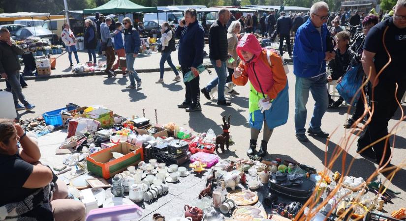 Drámai percek, szélhámos idő, kitartó árusok: nem mindennapi kihívás a nyíregyházi régiségvásáron (fotók, videó)