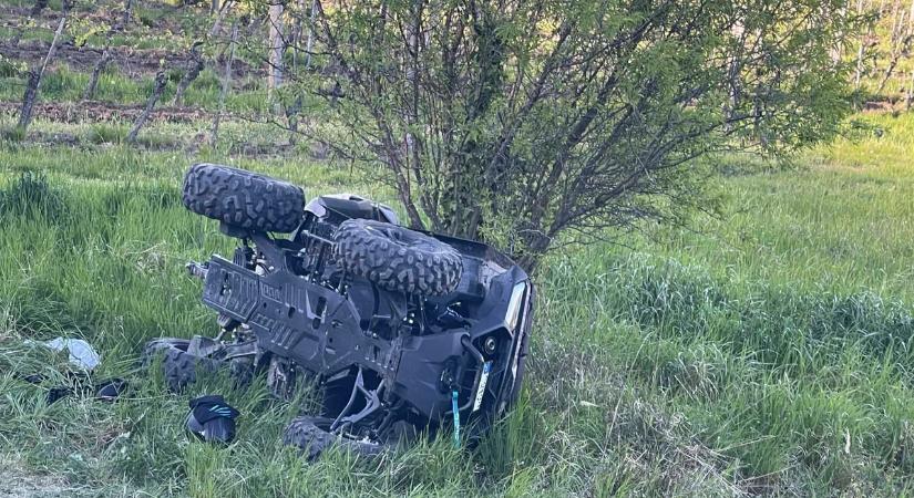 Rohantak a mentők: súlyos quad baleset történt Somlón