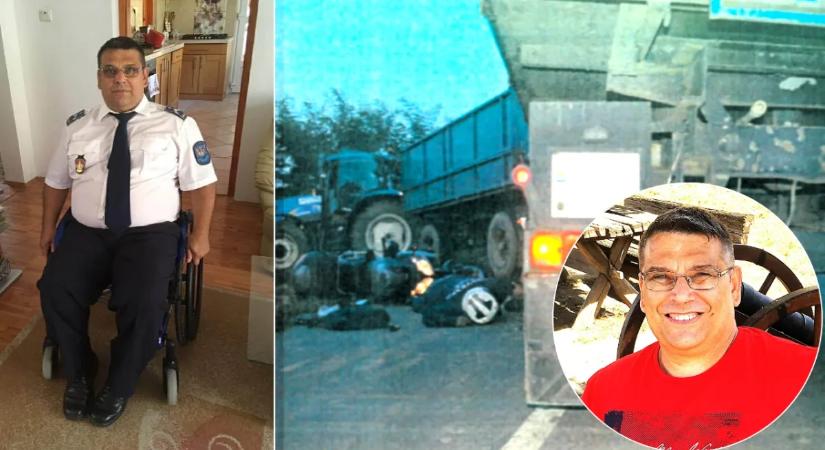 „Egy angyalt, a feleségem arcát láttam, amikor felébredtem” – Kerekesszékbe kényszerült a hős rendőr