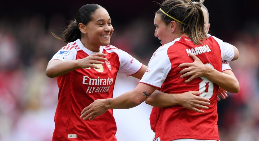 Női BL: hátrányból fordított, egygólos előnybe került az elődöntőben Arsenal – videóval