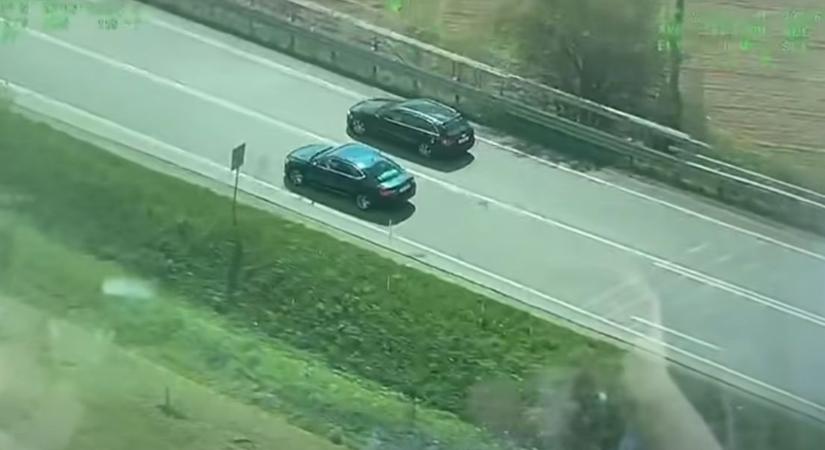 Helikopterből értek tetten agresszív sofőröket: 240 napra vették el egyikük jogosítványát (VIDEÓ)