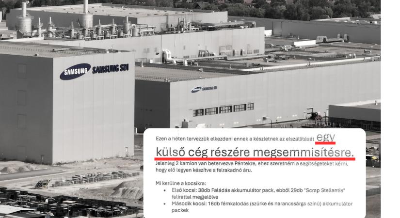 Terméknek álcázva szállítják a Samsung-gyár veszélyes akkuhulladékát