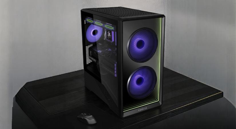 A szellőzésre is figyel a Lian Li kábeleket rejtő, Infinity sorozatú mikrotornya