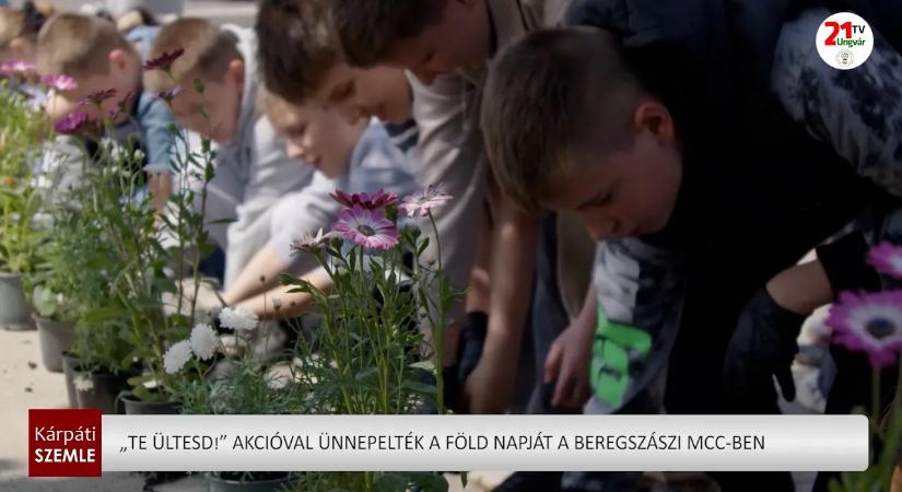 „Te ültesd!” Akcióval ünnepelték a föld napját a beregszászi MCC-ben (videó)