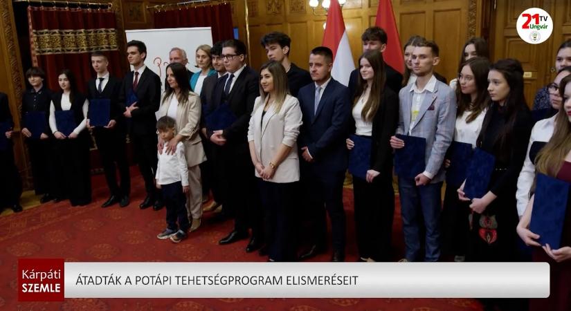 Átadták a Potápi Tehetségprogram elismeréseit (videó)