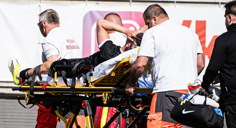 Állkapocstöréssel ért véget a fél év után kezdő diósgyőri fiatal NB I-es meccse