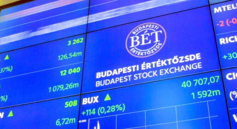 A nemzetközi piacokkal hasonlóan nyitotta a hetet a magyar tőzsde