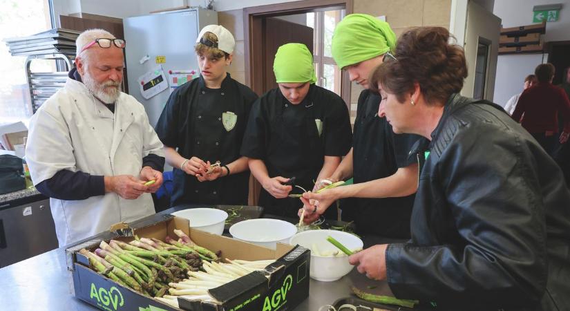 Váratlan alapanyag, komoly kihívás: spárgával tették próbára a diákokat