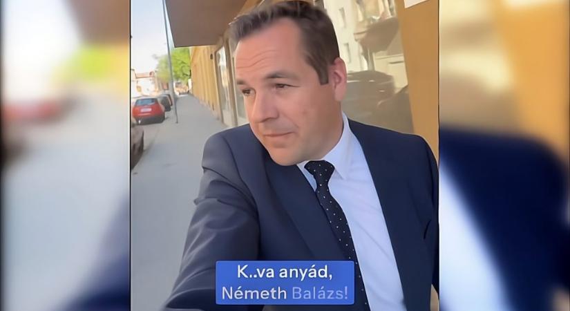 „Kurva anyád, Németh Balázs!” – kiáltották oda az utcán Németh Balázsnak, mikor épp bejelentette, hogy ő lesz a Fidesz-frakció egyik szóvivője