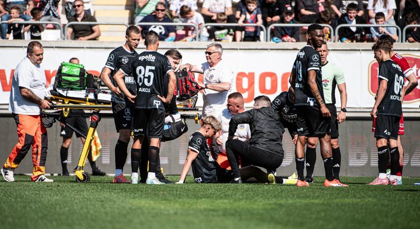Brutális sérülést szenvedett a fiatal NB I-es focista