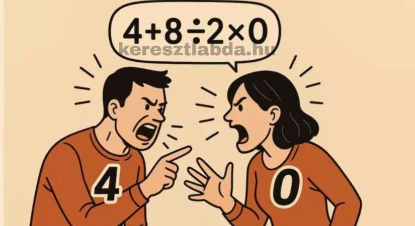 Napi matek feladat: 4  8  2  0 – Szerinted is nulla a végeredmény?