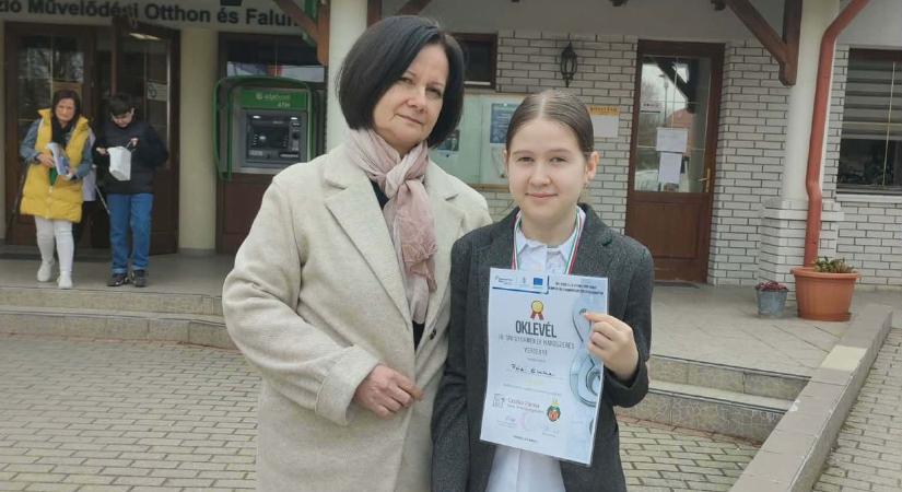 Füzi Emma sikere - Arany minősítést kapott a kerényis növendék