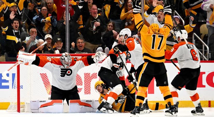 NHL: a Pittsburgh újabb meccslabdát hárított a Philadelphia ellen