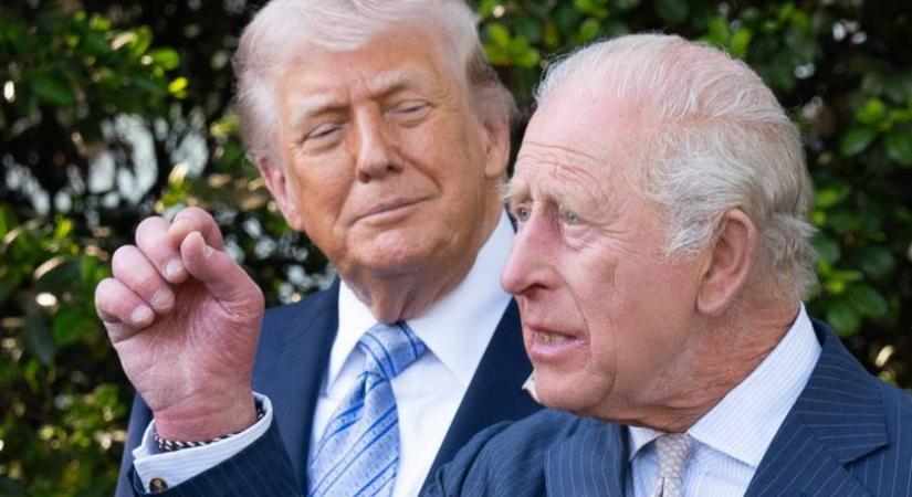 Donald Trump durván megszegte a protokollt, mikor Károly királlyal találkozott: ezt baltázta el