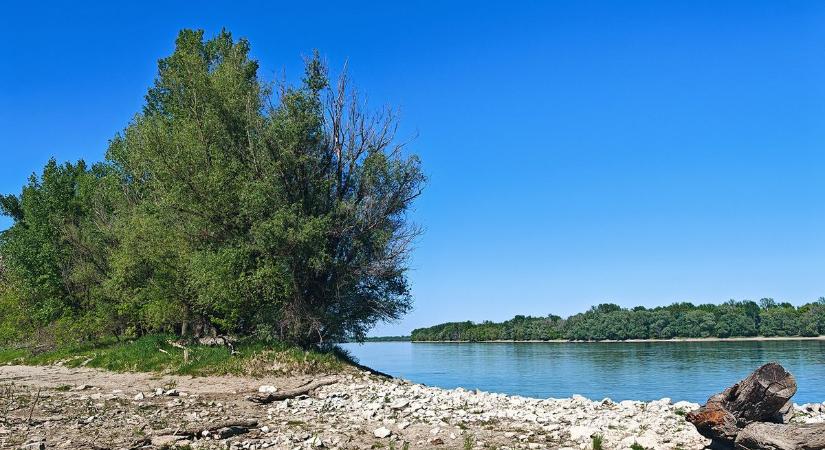 Képeken mutatjuk, milyen alacsony most a Duna Dunaújvárosnál
