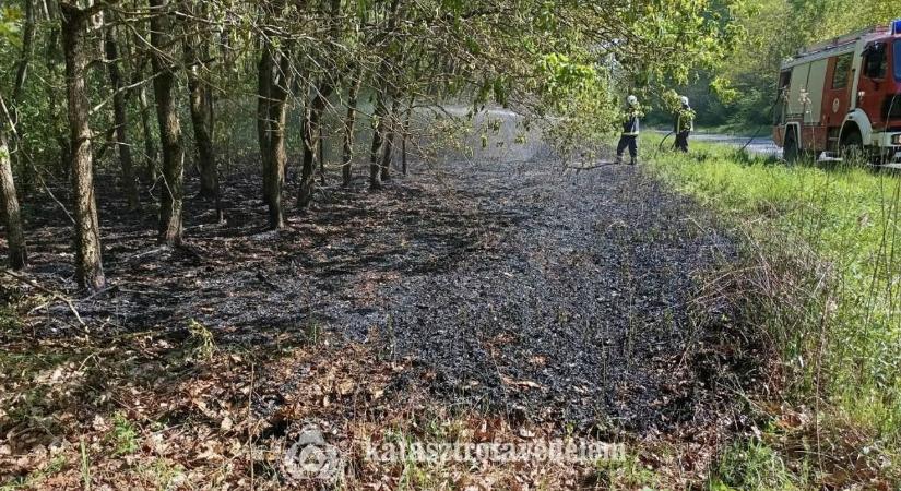 Kerítésnek csapódott autó, erdőtűz, égő melléképület egy nap alatt – egy helyszínre kétszer is kivonultak a tűzoltók