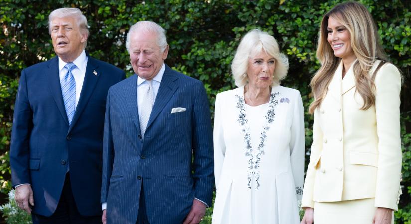 Donald Trump rendkívül bizalmaskodó volt Károly királlyal az amerikai látogatásuk során
