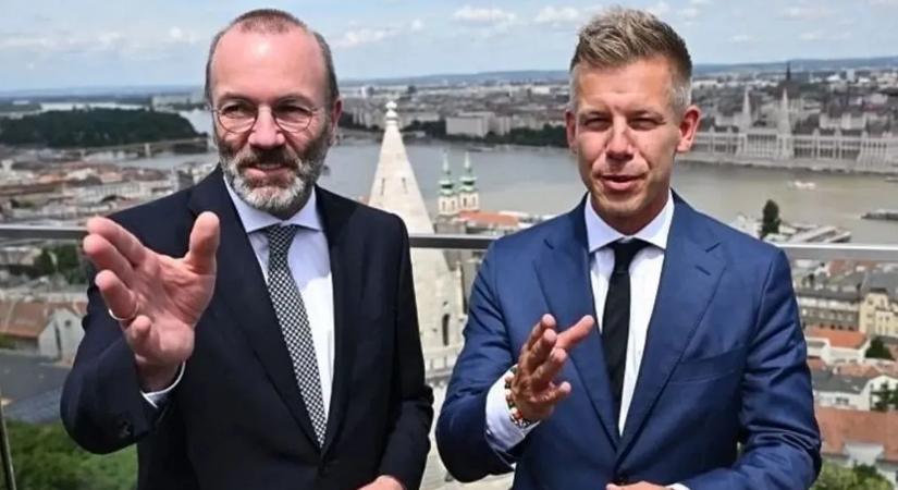 Tárt karokkal várja Magyar Pétert brüsszeli gazdája, Manfred Weber