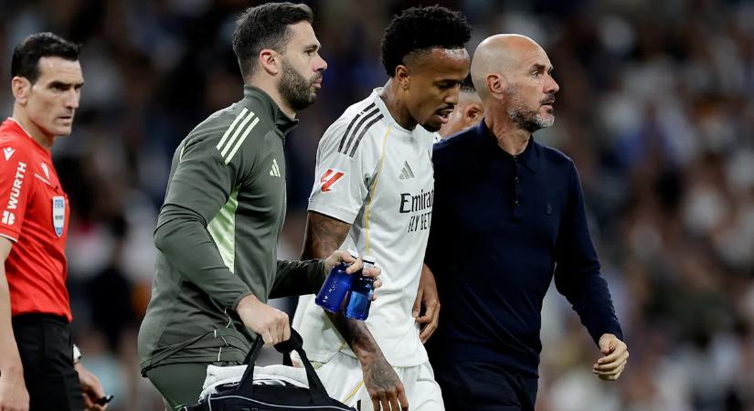 Éder Militao sérülése súlyos, a Real Madrid védője lemarad a világbajnokságról