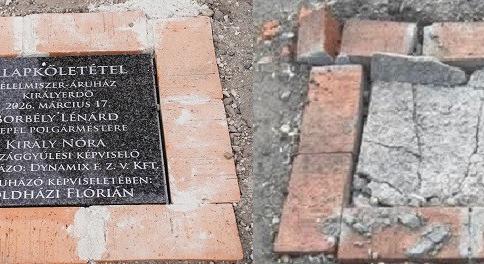 Máris eltüntették azt az alapkövet, ami a Csepelen elbukott fideszes jelölt nevét örökítette meg a kampányban