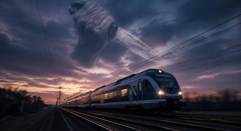 Késes utas fenyegetett meg több embert a nyíregyházi vonaton!