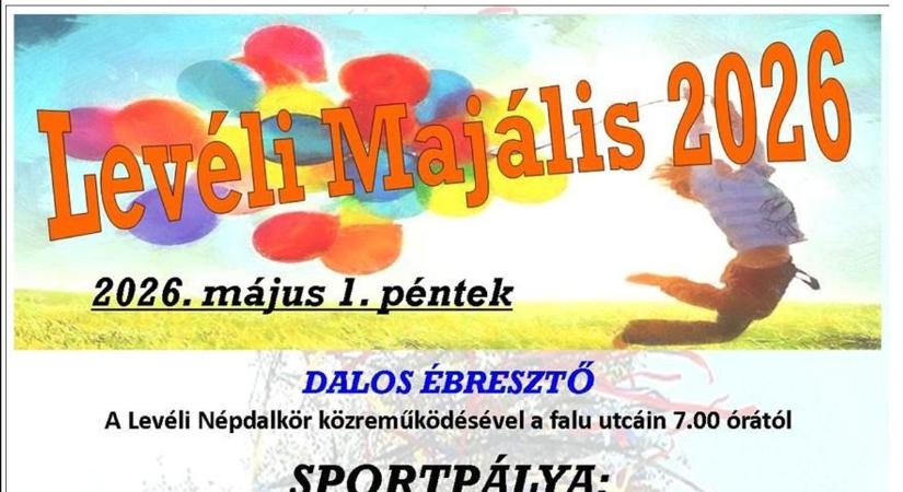 Levélen is lesz majális, íme a program