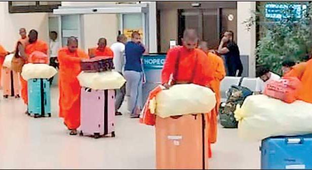 Szerzetesek buktak le 110 kiló fűvel a Srí Lanka-i reptéren