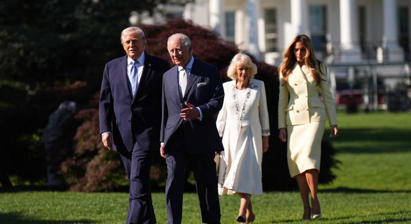 Donald Trump Washingtoban fogadta III. Károly királyt