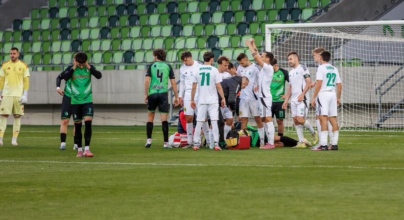 Filmszakadás: agyrázkódása ellenére is folytatta a meccset az NB I-es tapasztalattal rendelkező védő