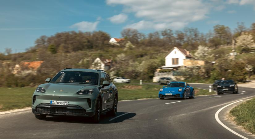 Elektromos Porschéval a Balatonon át