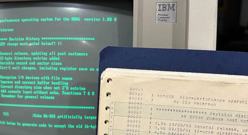 Megnyitotta a DOS legeslegelső, 1.0-s verziójának forráskódját a Microsoft