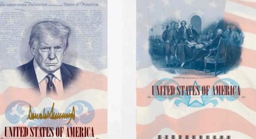 Az USA 250 születésnapjára hivatkozva az útlevelekbe is bekerül Donald Trump arcképe