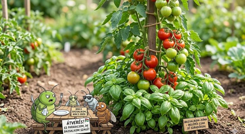 Paradicsom bazsalikom nélkül? Lehet. Csak aztán ne lepődj meg, ha a kártevők is helyet foglalnak az asztalnál