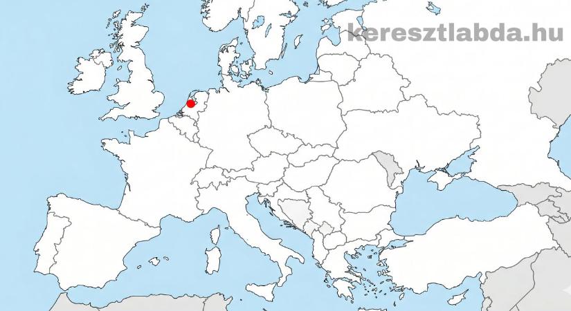 Földrajz feladat: Benelux-szív a vaktérképen, fel tudod ismerni piros pontot?