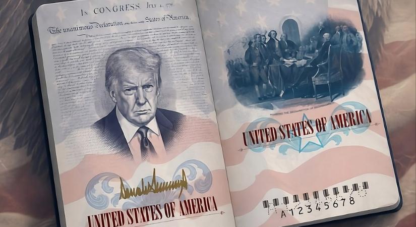 Trump képével ellátott útleveleket hoznak forgalomba az Egyesült Államokban