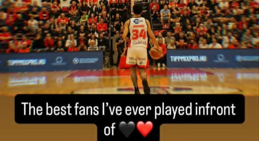 Egis Körmend: "a legjobb szurkolók, akik előtt valaha" játszottam - elköszönt a légiós