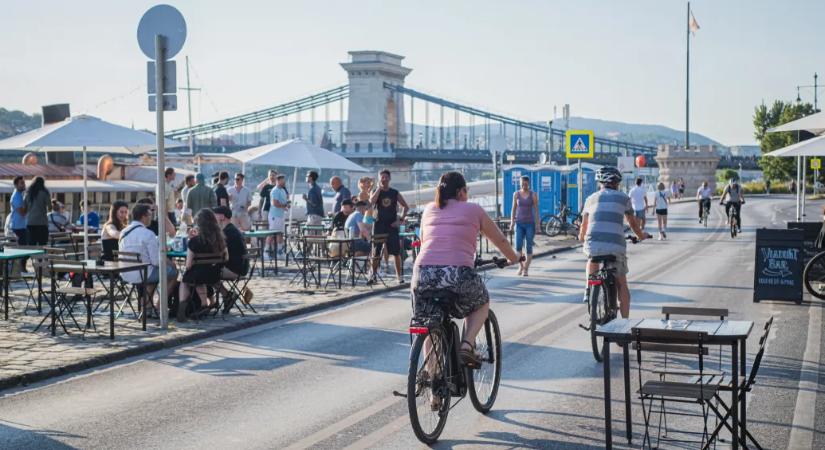 A május elsejei hosszú hétvégére megnyílik a pesti alsó rakpart a gyalogosok előtt