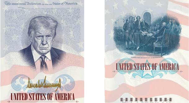 Jönnek a Donald Trump képével ellátott amerikai útlevelek