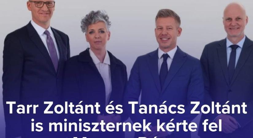 Tarr Zoltánt és Tanács Zoltánt is miniszternek kérte fel Magyar Péter